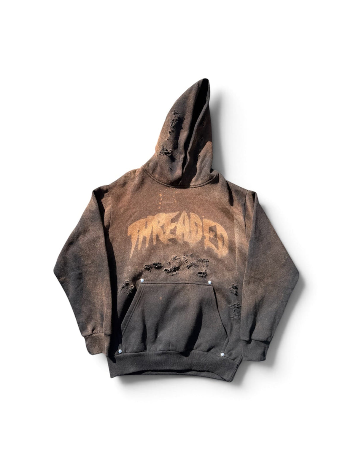 ACID WASHED METAL STUDDED HOODIE(HALLOWEEN 26’)