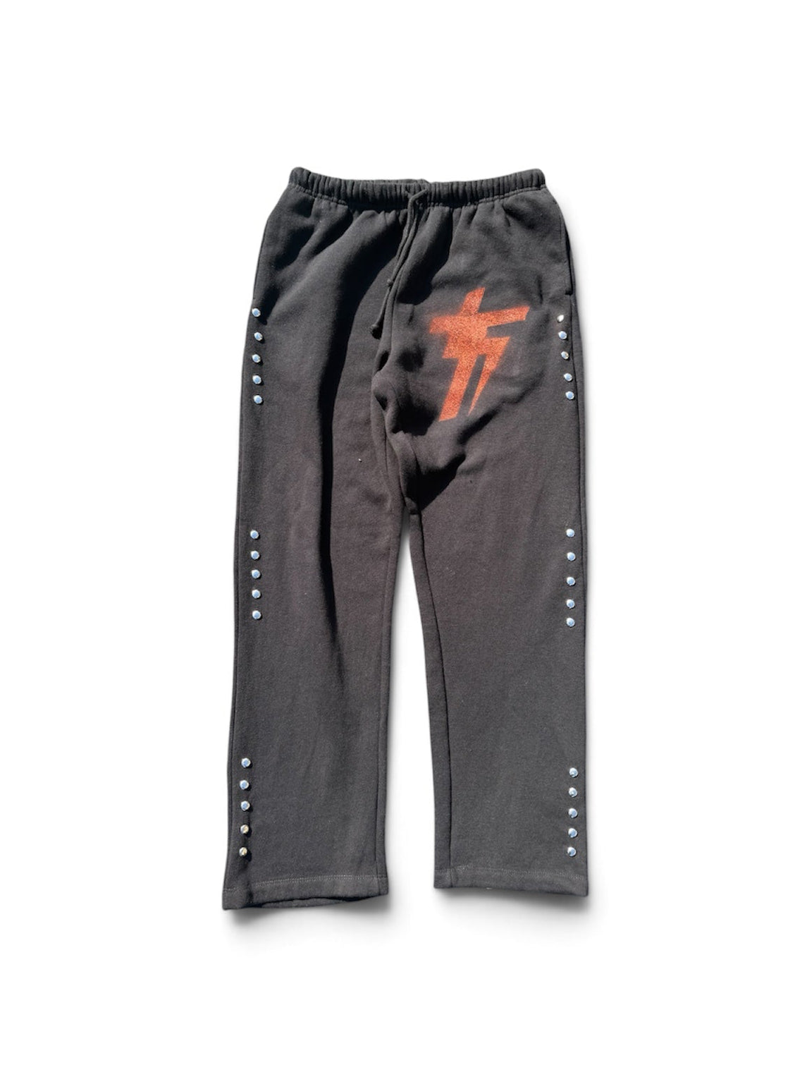 AIR-BRUSH METAL STUDDED SWEATPANTS(HALLOWEEN 26’)