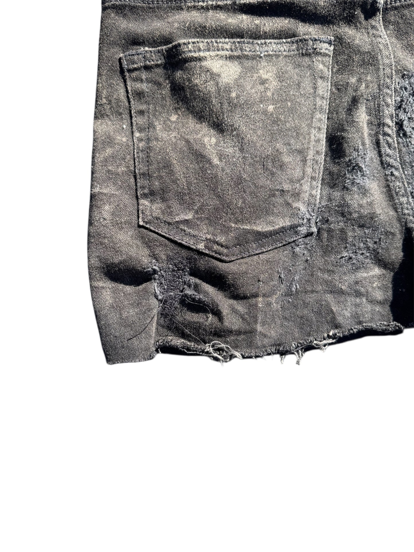 THREADED RE-WORKED DENIM SKIRT