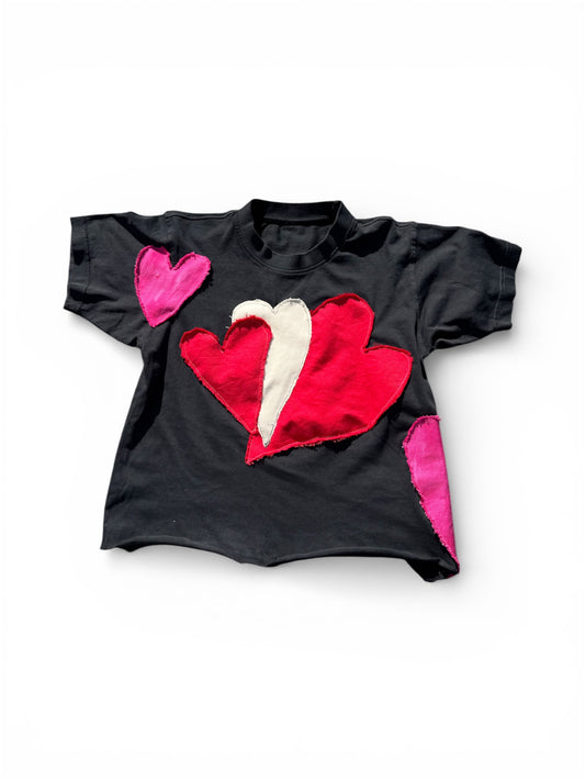 “SOULS 4 HEARTS” VALENTINES CROPPED T-SHIRT