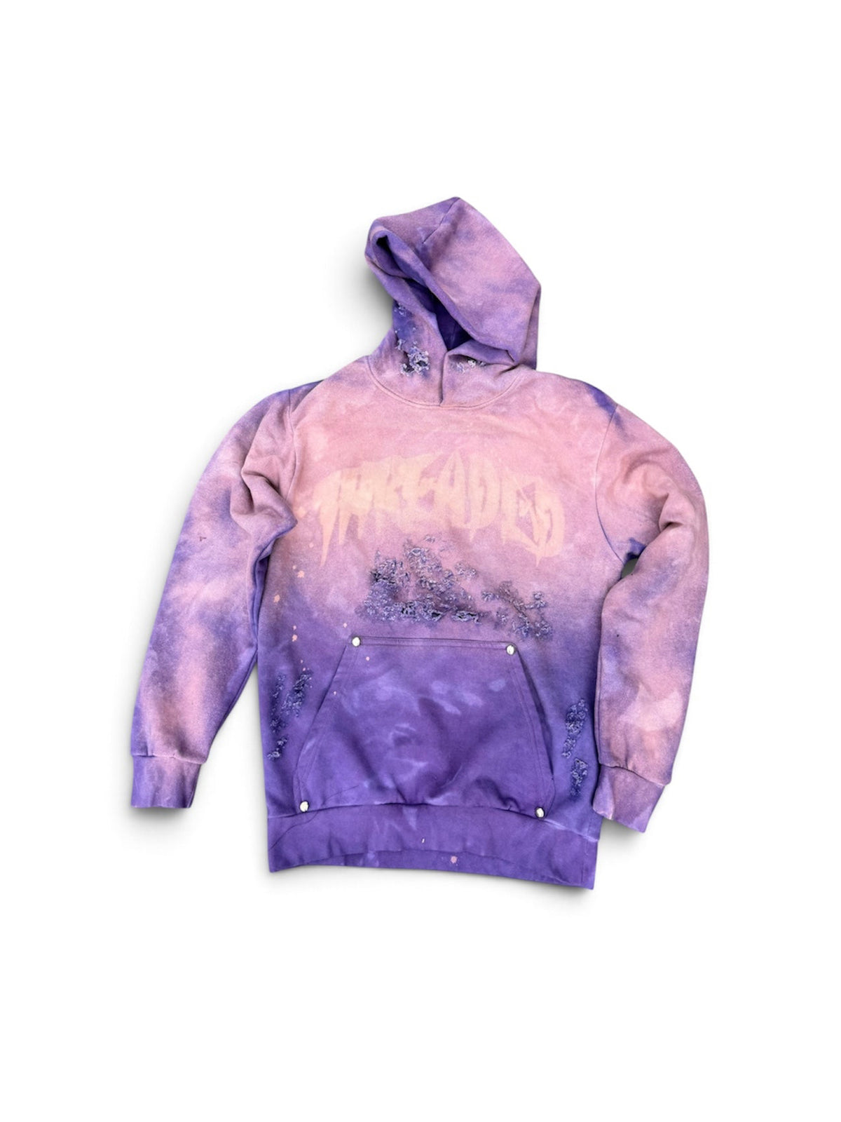 ACID WASHED METAL STUDDED HOODIE(HALLOWEEN 26’)