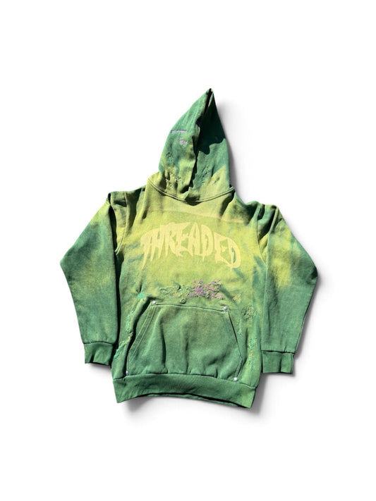 ACID WASHED METAL STUDDED HOODIE(HALLOWEEN 26’)